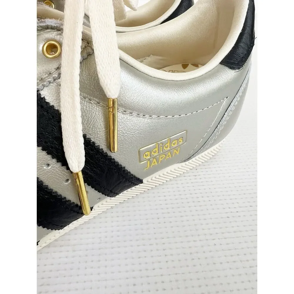adidas Japan Shoes Sneakers Alumina Silver Black Cream Leather Women 9 READ